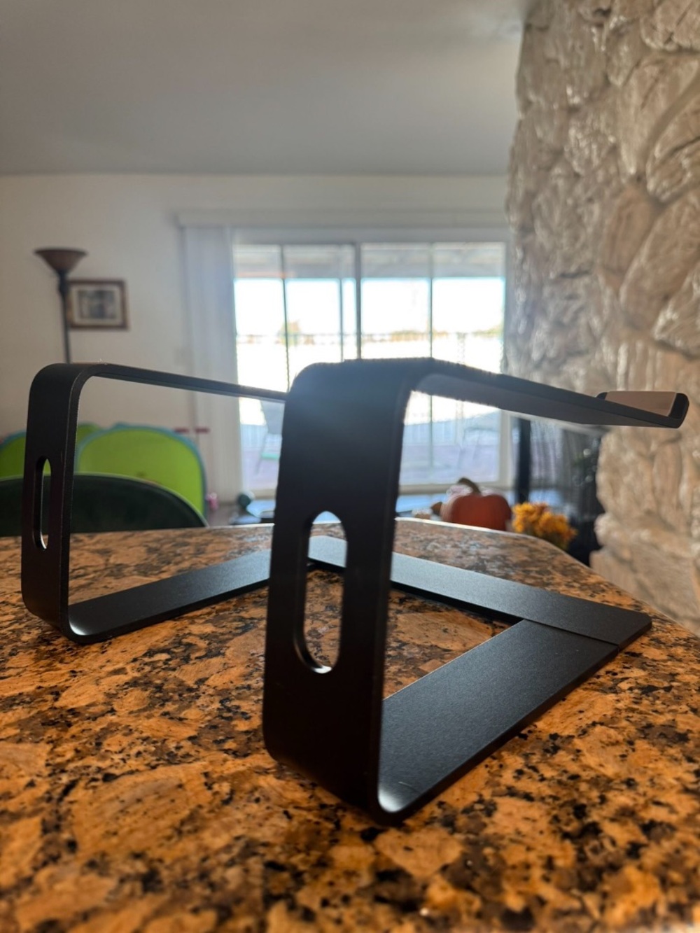 Black Metal Laptop Stand